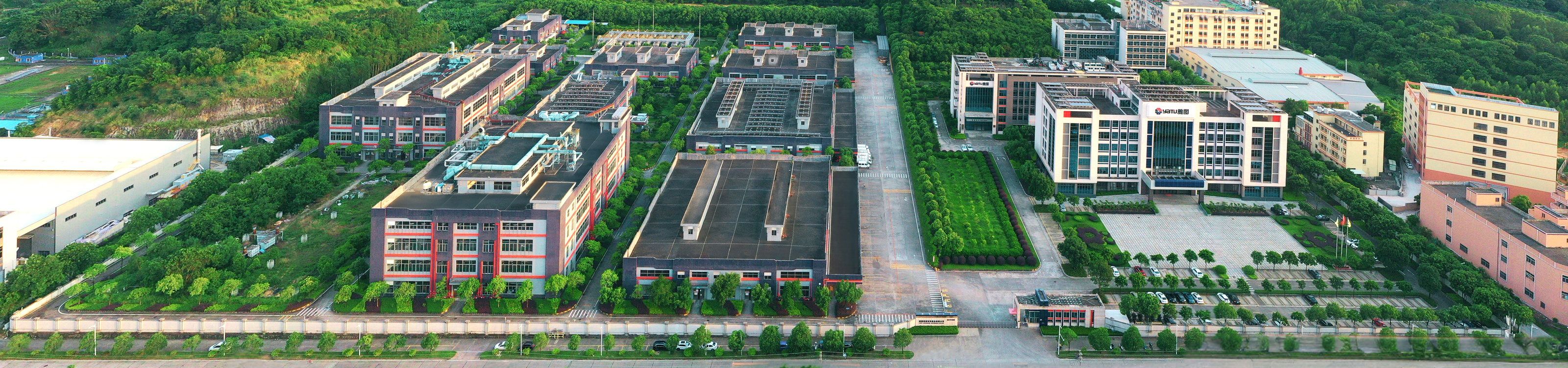 Vista aerea dello stabilimento Yatu di Heshan, Guangdong